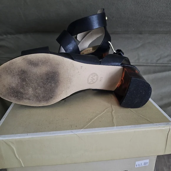 Michael Kors Black Strappy Heels - Picture 2 of 4